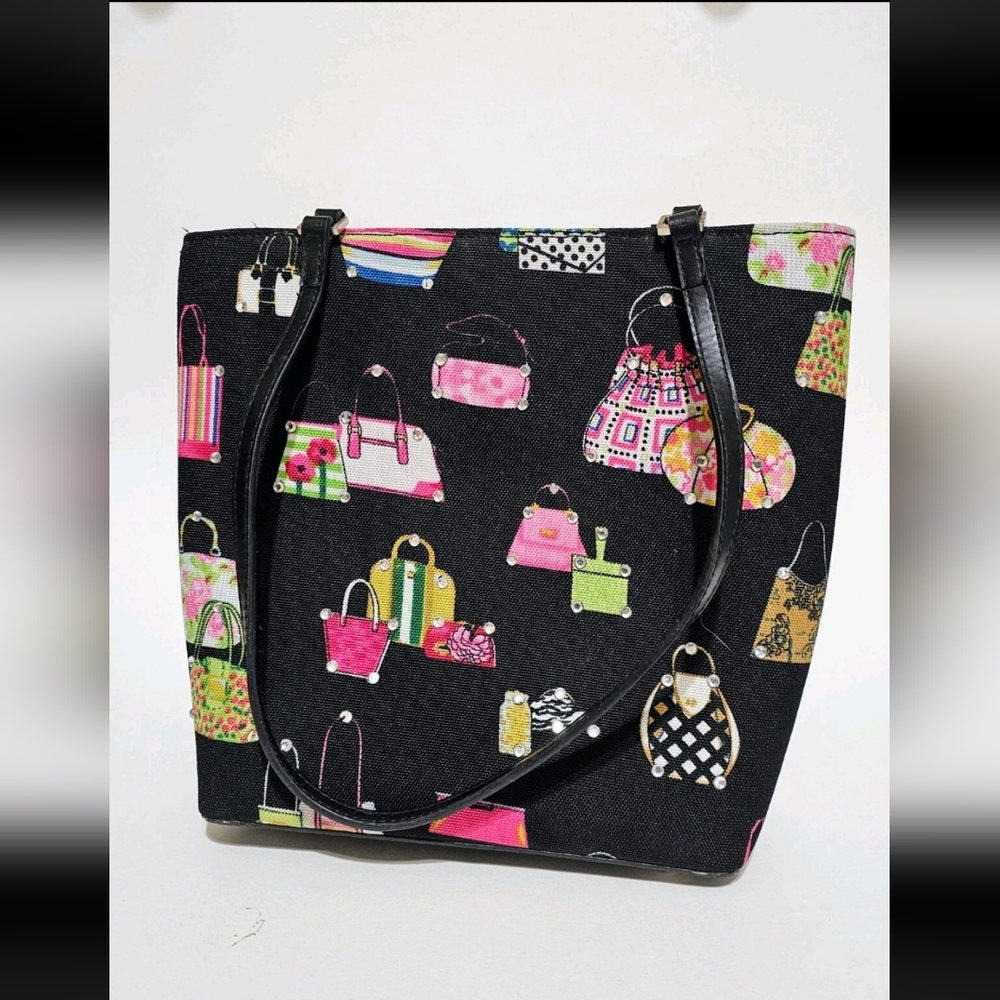 Vintage Y2K Fabric Tote/Purse - 10x8